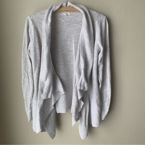 Lou and Grey knit oatmeal open front cardigan